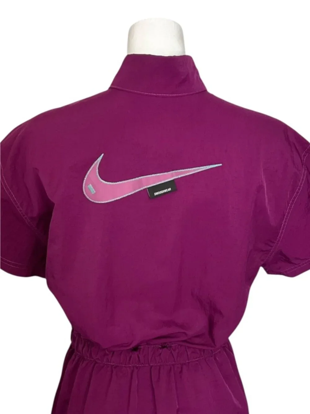 Nike Sportswear Swoosh Woven Dress S Purple Mini Pickleball Mini